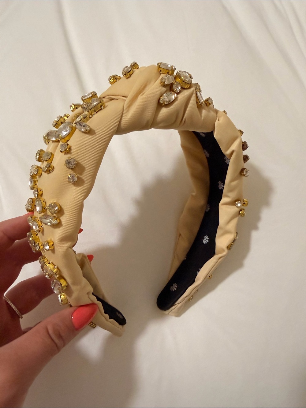 Lele Sadoughi x Stoney Clover Lane cream headband